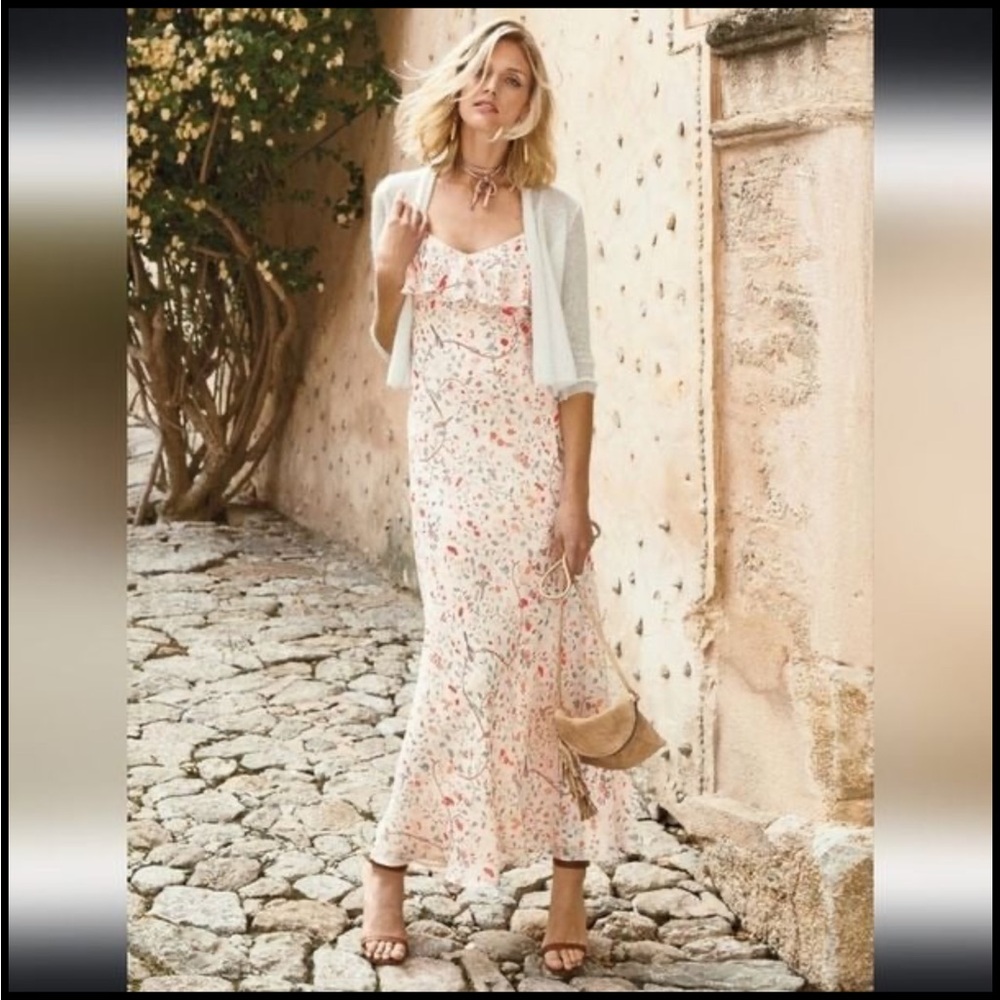 Peruvian Connection Ivory Trancoso Slip Dress